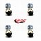 Service Caster 2 Inch Bright Brass Polyolefin Ball Caster - Corner Mount Bracket - SCC, 4PK SCC-GR01S20-POS-BB-716-4-CB90-4 - alternate 4